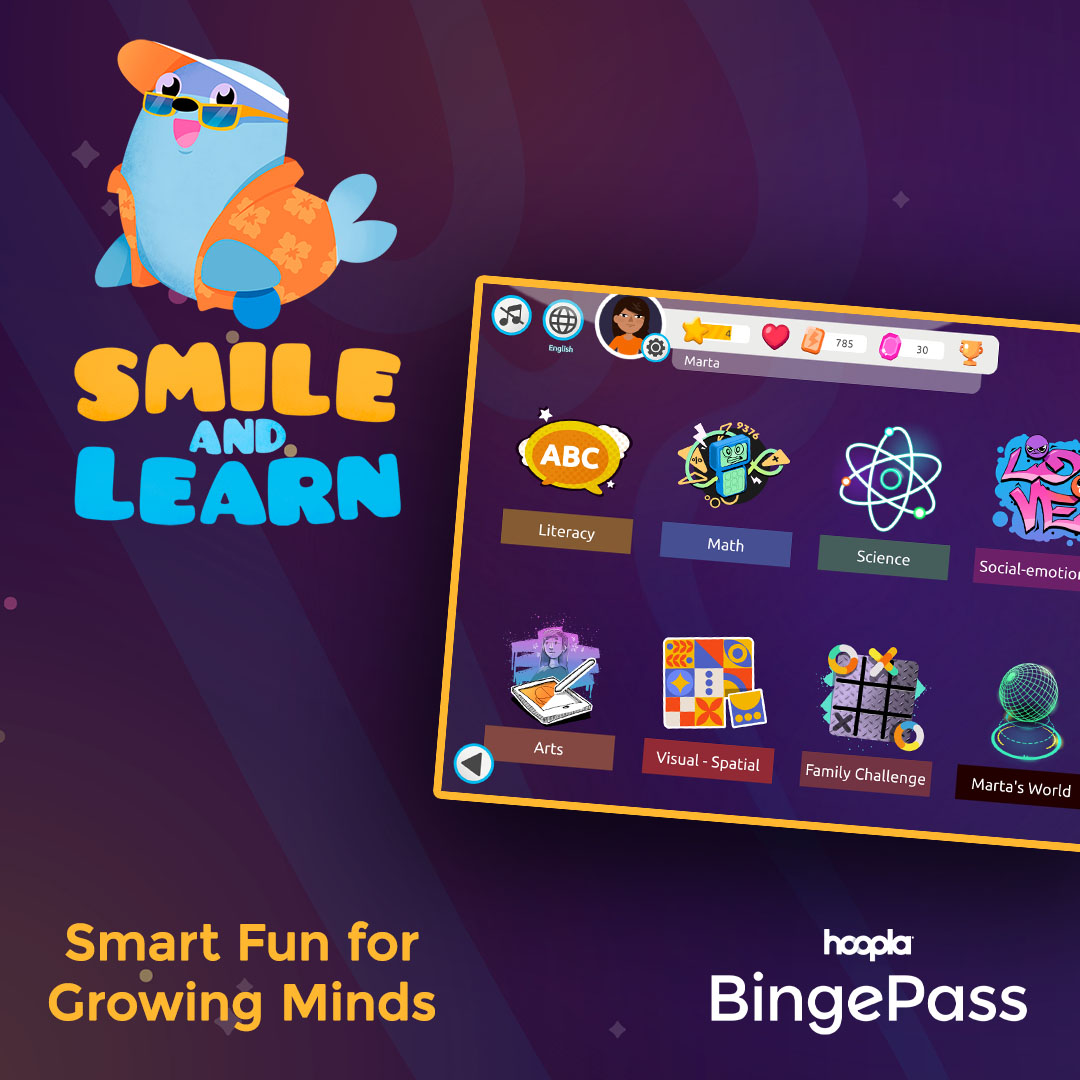Smile and Learn Hoopla Bingpass Smart Fun for Growing Minds